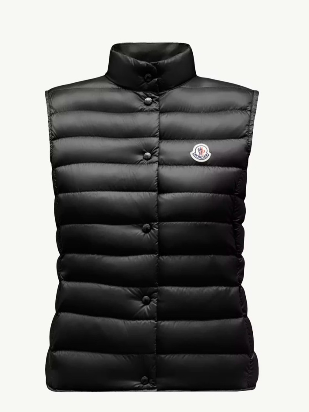 Moncler Liane Quilted Black Vest with Real Down - Picture 5 of 16